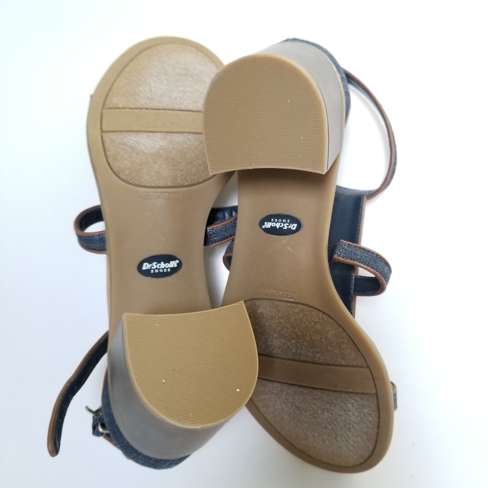 Dr Scholl's Denim Block Heel Strappy Sandal - Picture 6 of 6